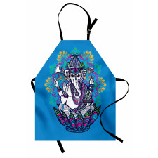 Elephant Mandala Pattern Apron