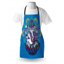 Elephant Mandala Pattern Apron