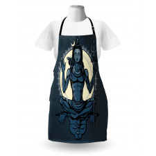 Yoga Lotus Asian Tiger Apron