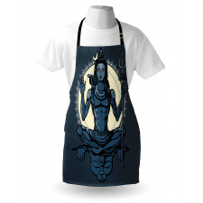 Yoga Lotus Asian Tiger Apron