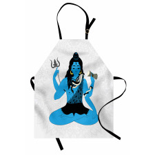 Mystic Figure in Yoga Pose Apron
