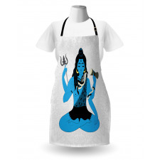 Mystic Figure in Yoga Pose Apron