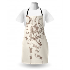 Dancing Eastern Ethnic Apron