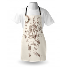 Dancing Eastern Ethnic Apron