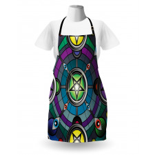 Pentagram Evil Eyes Apron