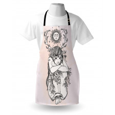 Occult Girl Under Sun Apron