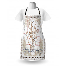 Vintage Chiromancy Chart Apron