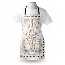 Vintage Chiromancy Chart Apron