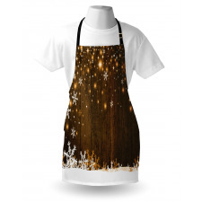 Wood and Snowflakes Apron
