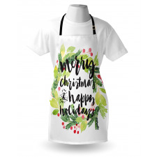 Wreath Red Berries Apron