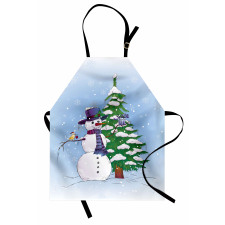 Snowman and Tree Apron