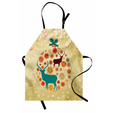 Reindeer in Winter Apron