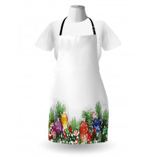 Xmas Tree Ornaments Apron