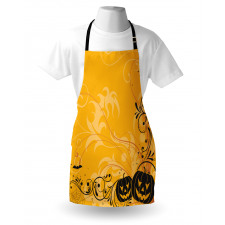 Pumpkins Bats Halloween Apron