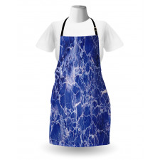 Cracked Marble Pattern Apron