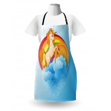 Cartoon Kids Rainbow Apron