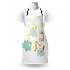 Unicorn Fairies Print Apron