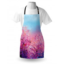 Cherry Spring Theme Apron