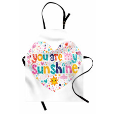 Words with Heart Shapes Apron