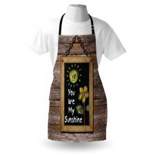 Love Words on Blackboard Apron