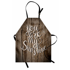 Romantic Words Wooden Apron