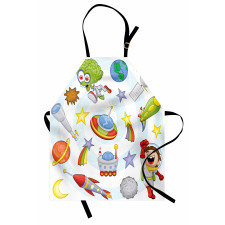 Kids Outer Space Earth Apron