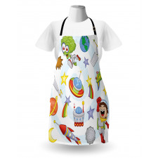 Kids Outer Space Earth Apron