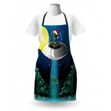 Alien Christmas Art Apron