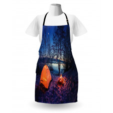 Night Camping Adventure Apron