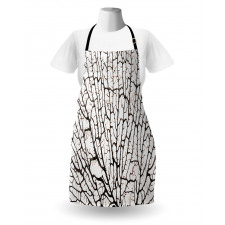 Cracked Branch Brown Apron