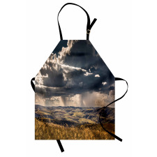 Fluffy Clouds Mountains Apron