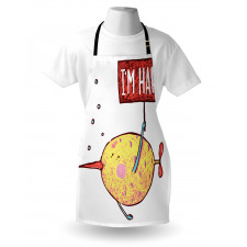 Humor Cartoon Fish Baby Apron