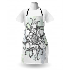 Drawn Mandala Flower Apron