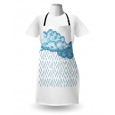 Rain Cloud Sketch Fall Apron