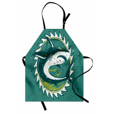 Shark Hunter Marine Art Apron