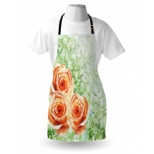 Watercolor Roses Apron