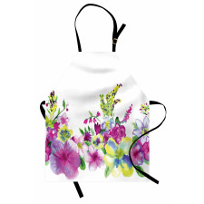 Watercolor Garden Apron