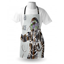 Pilot Man Illustration Apron