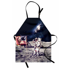 Moon Astronaut Space Apron