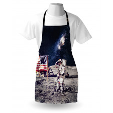 Moon Astronaut Space Apron