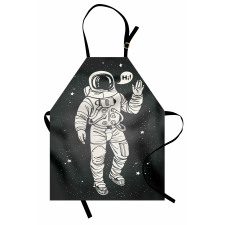 Cartoon Astronaut Space Apron