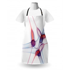 Modern Wavy Patterns Art Apron