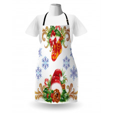 Stocking Santa Hat Apron