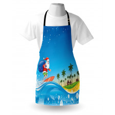 Surfing Santa Beach Apron