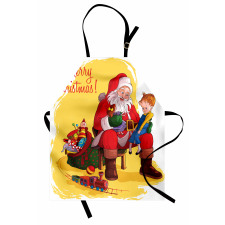 Kid and Santa Gifts Apron