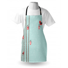 Red Bird Winter Apron