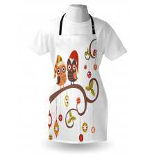 Noel Owls Folkloric Apron