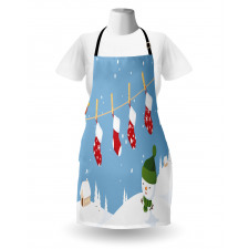 Socks Hanging Bird Apron