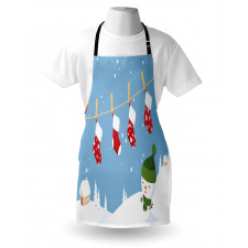 Socks Hanging Bird Apron