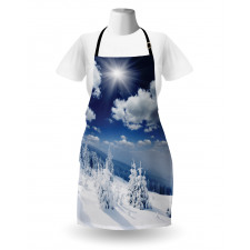 Snow Covered Trees Apron